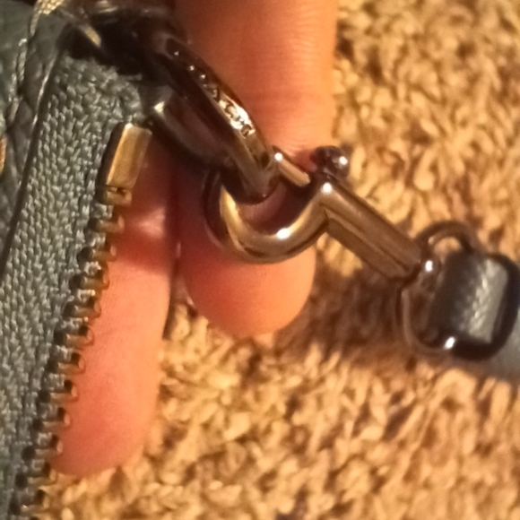 Coach Robin’s Egg Blue Crossbody w/ Heart Appliqué – Gunmetal HW – NWOT - Picture 4 of 11